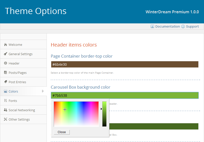 Color Options